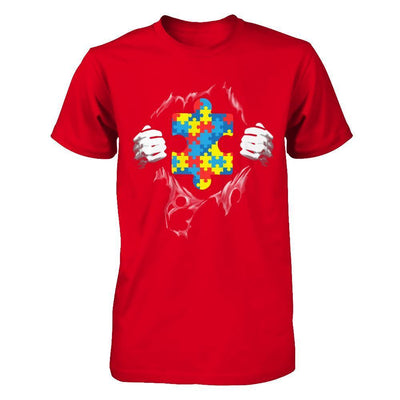 Super Autism Awareness Day Gifts-T-Shirt & Hoodie-Premium T-Shirt-Red