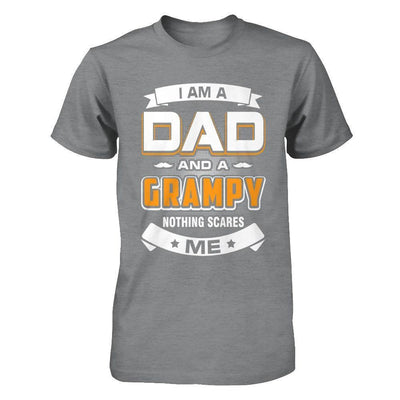 I Am A Dad And A Grampy Nothing Scares Me-T-Shirt & Hoodie-Classic T-Shirt-Sport Grey
