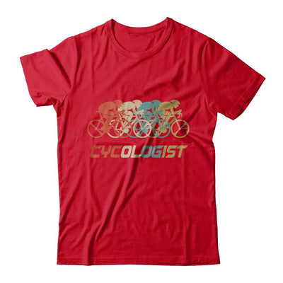 Vintage Cycologist Bicycle Funny Cycling-T-Shirt & Hoodie-Premium T-Shirt-Red