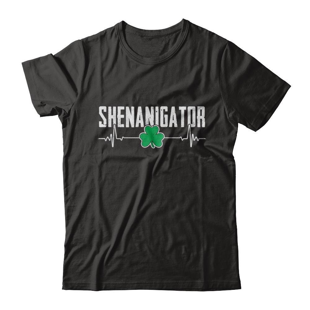 Shenanigator Happy St Patrick's Day-T-Shirt & Hoodie-Premium T-Shirt-Black