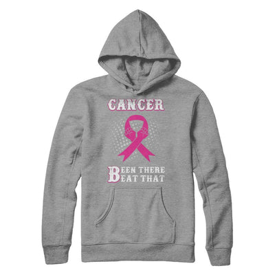 Breast Cancer Been There Beat That Awareness Pink Ribbon-T-Shirt & Hoodie-Pullover Hoodie-Sport Grey