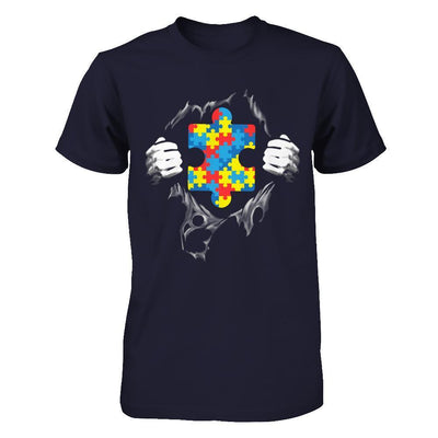 Super Autism Awareness Day Gifts-T-Shirt & Hoodie-Premium T-Shirt-Midnight Navy