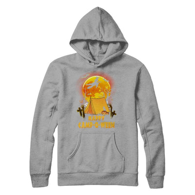 Happy Camp-O-Ween Funny Halloween Camping-T-Shirt & Hoodie-Pullover Hoodie-Light Steel