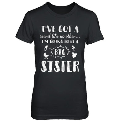Secret Like No Other I'm Going To Be A Big Sister-T-Shirt & Hoodie-Women's T-Shirt-Black