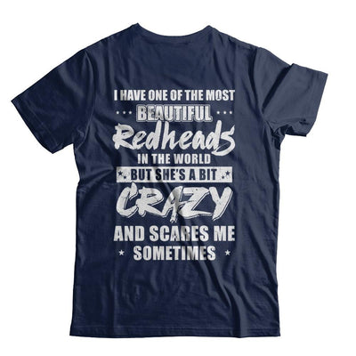 I Have One Of The Most Beautiful Redheads In The World-T-Shirt & Hoodie-Classic T-Shirt-Navy