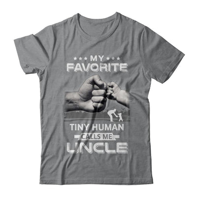 My Favorite Tiny Human Calls Me Uncle-T-Shirt & Hoodie-Classic T-Shirt-Sport Grey