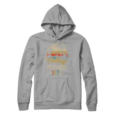 Retro Classic Vintage December 1973 48th Birthday Gift-T-Shirt & Hoodie-Pullover Hoodie-Light Steel