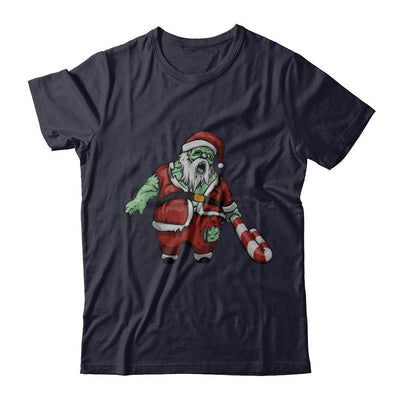 Zombie Santa Scary Christmas Halloween Costume-T-Shirt & Hoodie-Premium T-Shirt-Midnight Navy