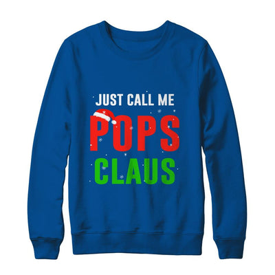 Santa Pops Claus Matching Family Christmas Pajamas-T-Shirt & Sweatshirt-Crewneck Sweatshirt-Deep Royal