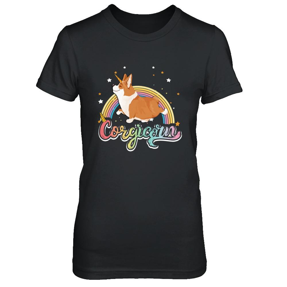 Corgicorn Corgi Unicorn Kids Space Galaxy Rainbow