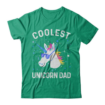 Coolest Unicorn Dad Cute Funny Unicorn Fathers Day-T-Shirt & Hoodie-Classic T-Shirt-Kelly Green