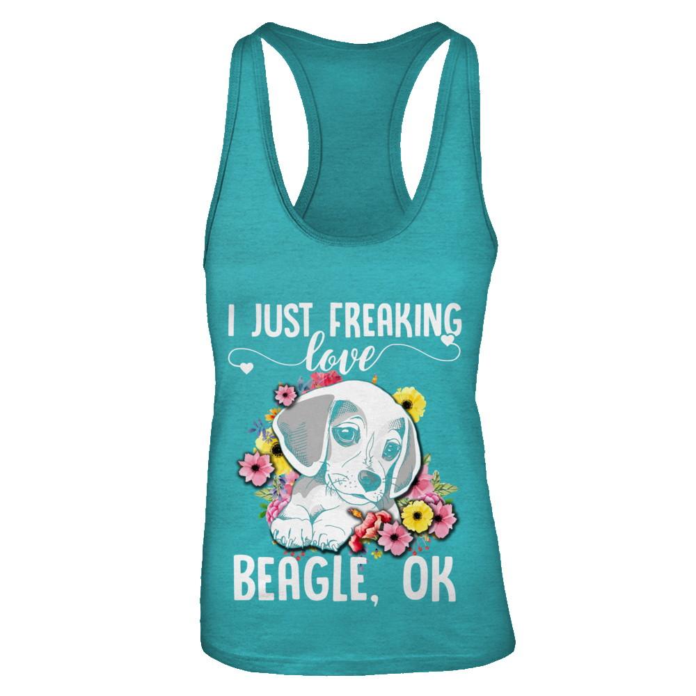 Dog I Just Freaking Love Beagle-T-Shirt & Tank Top-