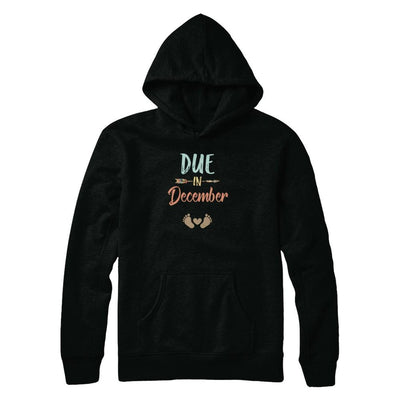 Due Date December 2021 Announcement Mommy Bump Pregnancy-T-Shirt & Tank Top-Pullover Hoodie-Black