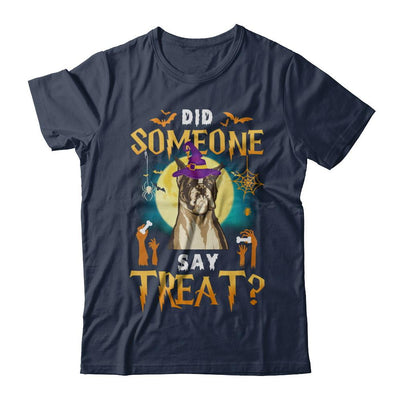 Did Someone Say Treat Boxer Halloween Costume-T-Shirt & Hoodie-Classic T-Shirt-Navy