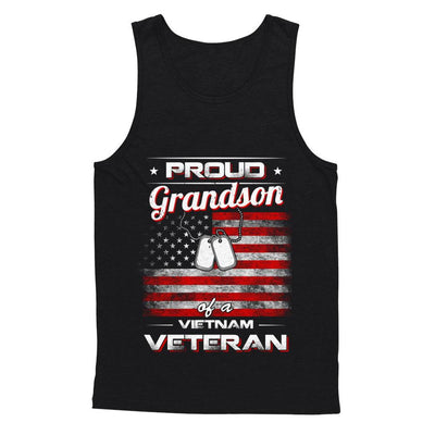 Proud Grandson Of A Viet Nam Veteran-T-Shirt & Hoodie-Unisex Tank-Black
