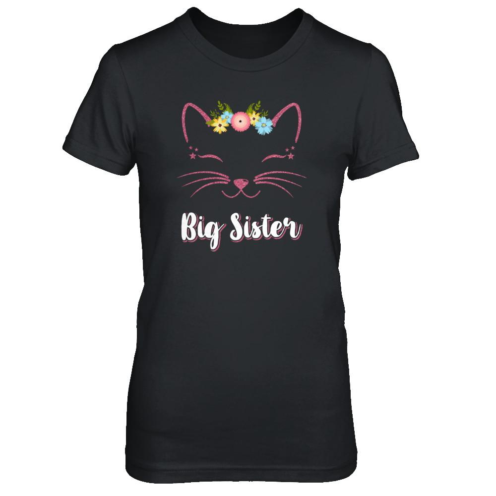 Kitty Cat Big Sister I'm Going To Be A Big Sister-T-Shirt & Tank Top-Women's T-Shirt-Black