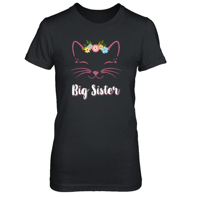 Kitty Cat Big Sister I'm Going To Be A Big Sister-T-Shirt & Tank Top-Women's T-Shirt-Black