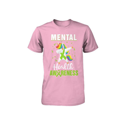 Inspirational Mental Health Awareness Unicorn Support Youth-Youth Shirt-Toddler T-Shirt-Pink