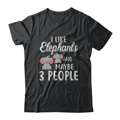 I Like Elephants And Maybe 3 People-T-Shirt & Hoodie-Classic T-Shirt-Black