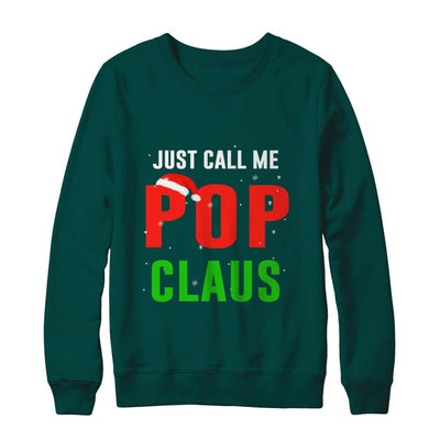 Santa Pop Claus Matching Family Christmas Pajamas-T-Shirt & Sweatshirt-Crewneck Sweatshirt-Deep Forest