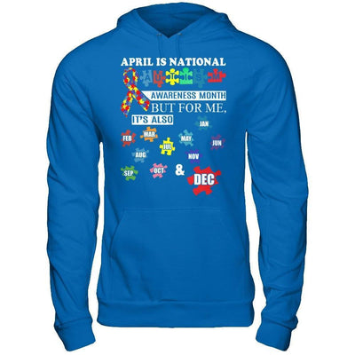 April Is National Autism Awareness Month-T-Shirt & Hoodie-Pullover Hoodie-Royal