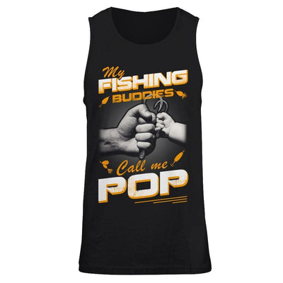 My Fishing Buddies Call Me Pop-T-Shirt & Hoodie-Unisex Tank-Black