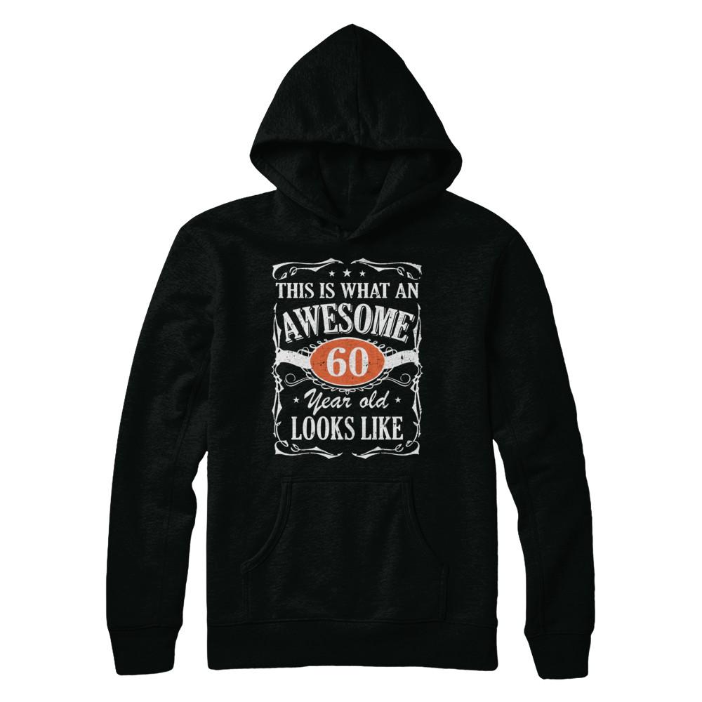 Vintage This Is What An Awesome 60 Year Old 1961 Birthday-T-Shirt & Hoodie-Pullover Hoodie-Black