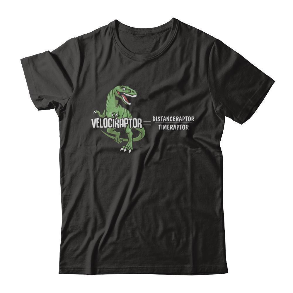 Distanceraptor Over Timeraptor Equals Velociraptor Dinosaur-T-Shirt & Hoodie-Premium T-Shirt-Black