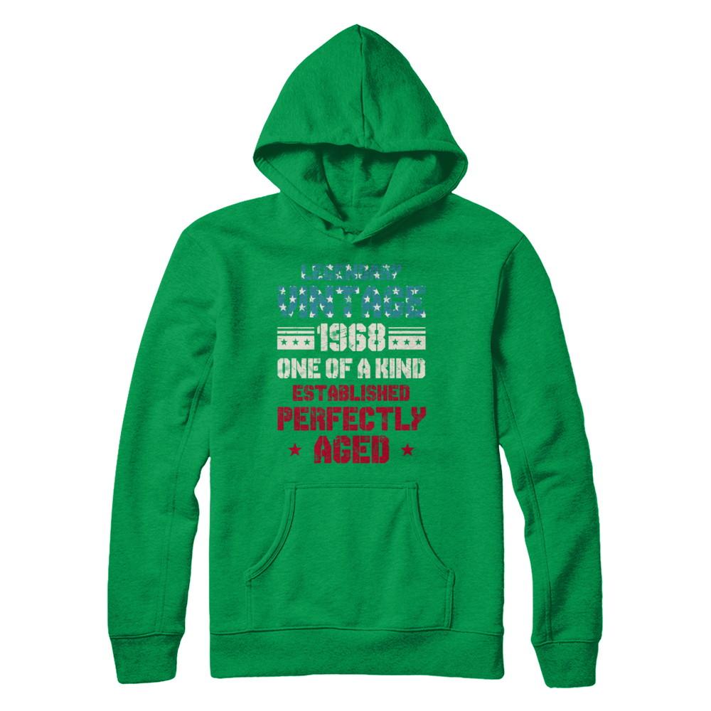 Legendary Vintage 1968 53th Years Old Birthday Gift-T-Shirt & Hoodie-Pullover Hoodie-Irish Green