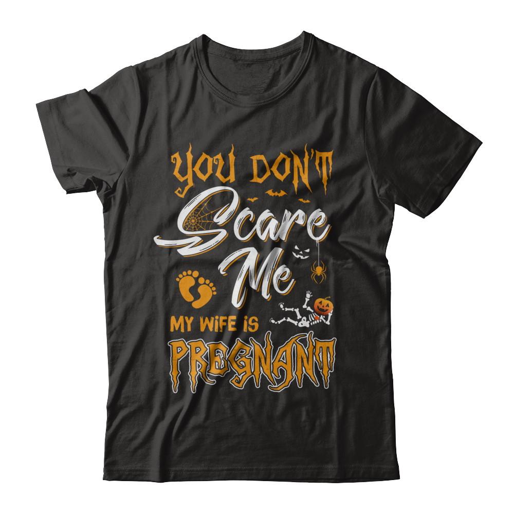 Funny Pregnant Wife Husband Halloween Costume-T-Shirt & Hoodie-Classic T-Shirt-Black