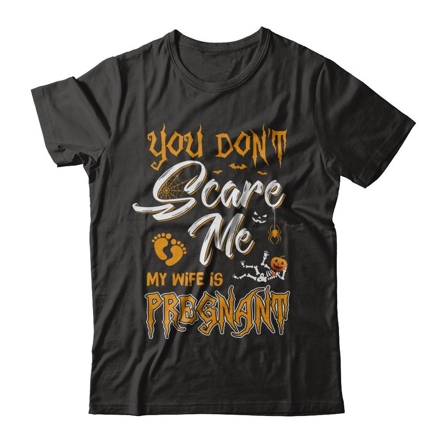 Funny Pregnant Wife Husband Halloween Costume-T-Shirt & Hoodie-Classic T-Shirt-Black