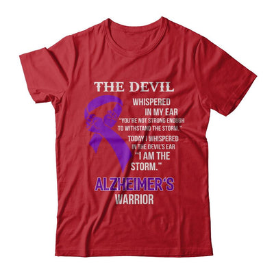 I Am The Storm Support Alzheimer's Awareness Warrior Gift-T-Shirt & Hoodie-Classic T-Shirt-Red
