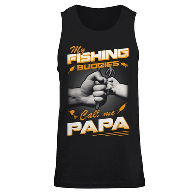 My Fishing Buddies Call Me Papa-T-Shirt & Hoodie-Unisex Tank-Black