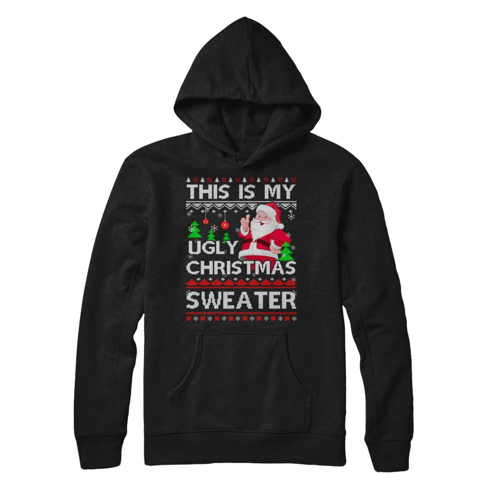 This Is My Ugly Christmas Sweater-T-Shirt & Sweatshirt-Pullover Hoodie-Black