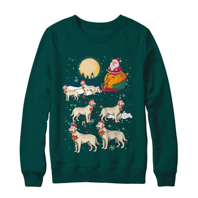 Dog Reindeer Labrador Christmas Gift-T-Shirt & Sweatshirt-Crewneck Sweatshirt-Deep Forest