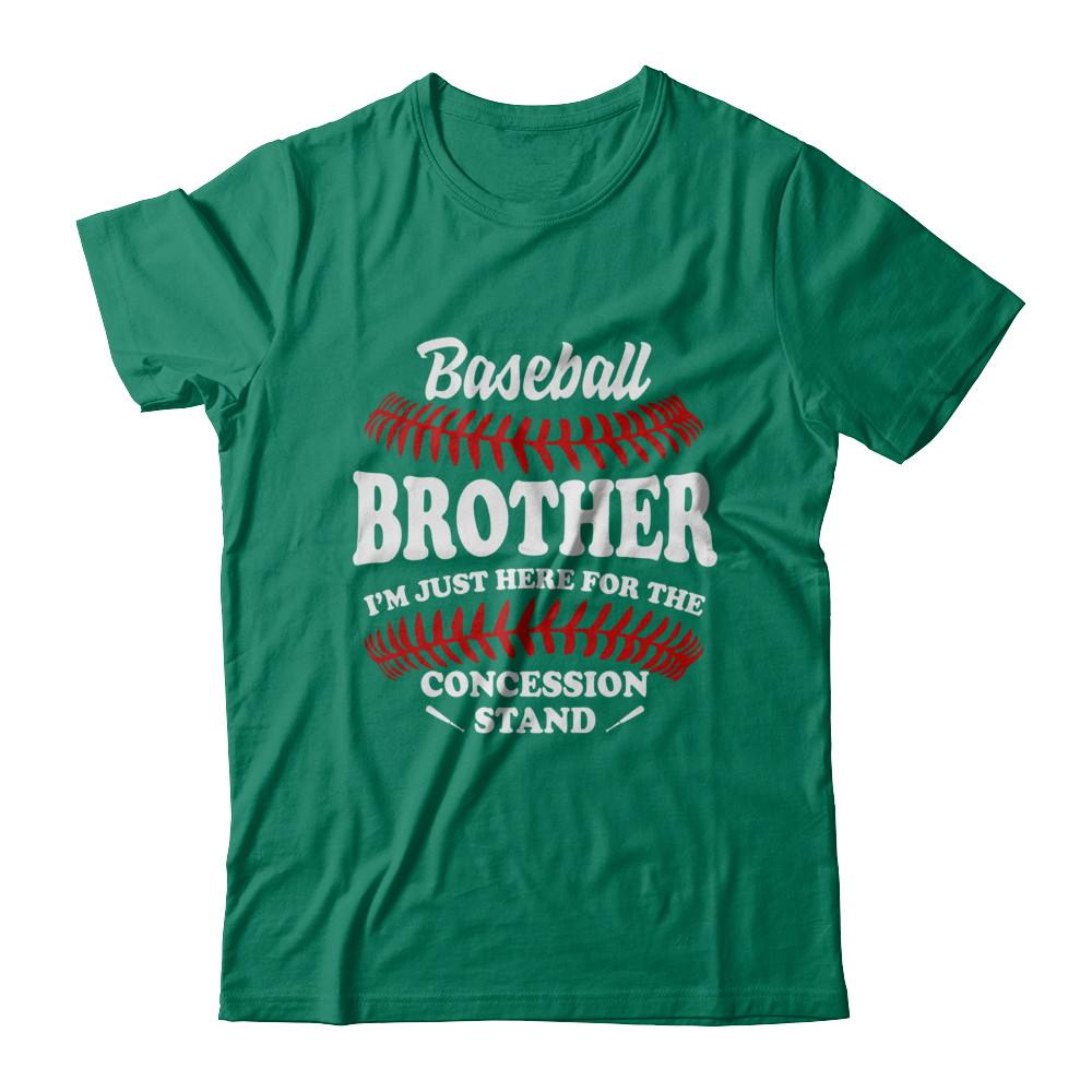 Baseball Brother I'm Just Here For The Concession Stand-T-Shirt & Hoodie-Classic T-Shirt-Kelly Green
