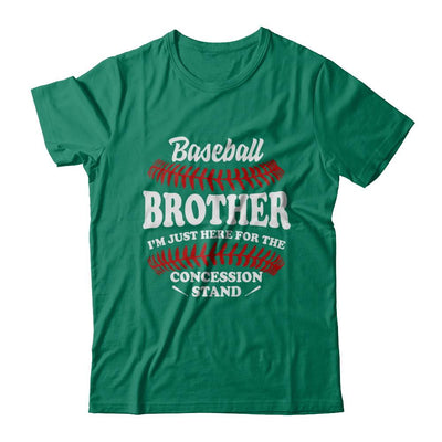 Baseball Brother I'm Just Here For The Concession Stand-T-Shirt & Hoodie-Classic T-Shirt-Kelly Green