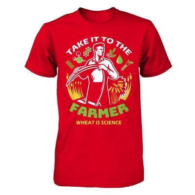 Take It To The Farmer What Is Science-T-Shirt & Hoodie-Premium T-Shirt-Red