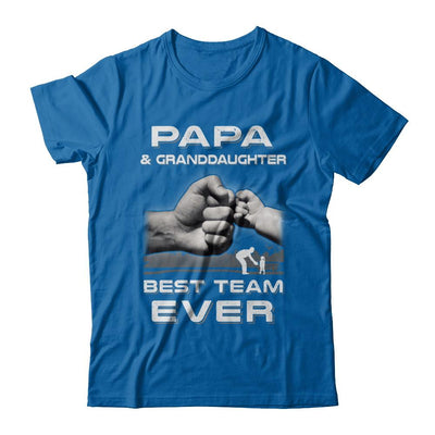 Papa And Granddaughter Best Team Ever Fathers Day-T-Shirt & Hoodie-Classic T-Shirt-Royal