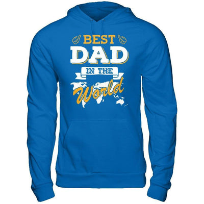 Best Dad In The World-T-Shirt & Hoodie-Pullover Hoodie-Royal