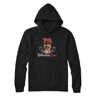 Rottweiler Mom Gift For Women Dog Lover-T-Shirt & Hoodie-Pullover Hoodie-Black