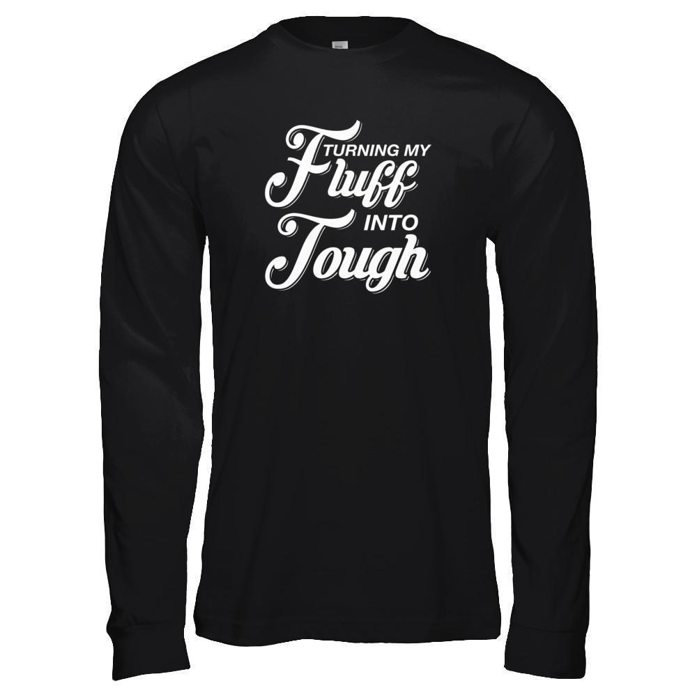 Turning Fluff Into Tough-T-Shirt & Tank Top-Long Sleeve T-Shirt-Black