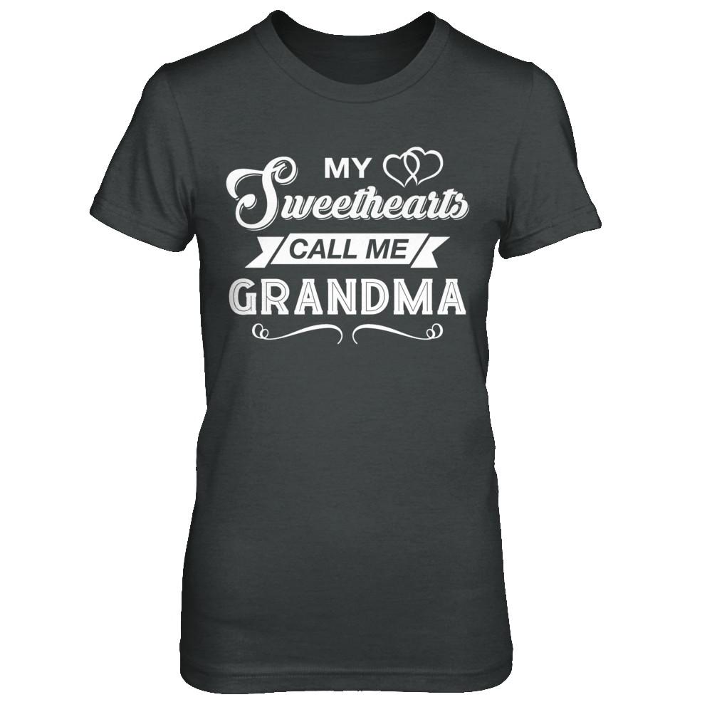 My Sweethearts Call Me Grandma-T-Shirt & Hoodie-Women's T-Shirt-Dark Heather