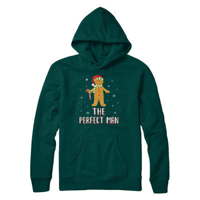 The Perfect Man Gingerbread Funny Pajama Christmas-T-Shirt & Sweatshirt-Pullover Hoodie-Deep Forest