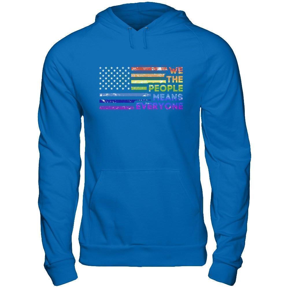 We The People Means Everyone-T-Shirt & Hoodie-Pullover Hoodie-Royal