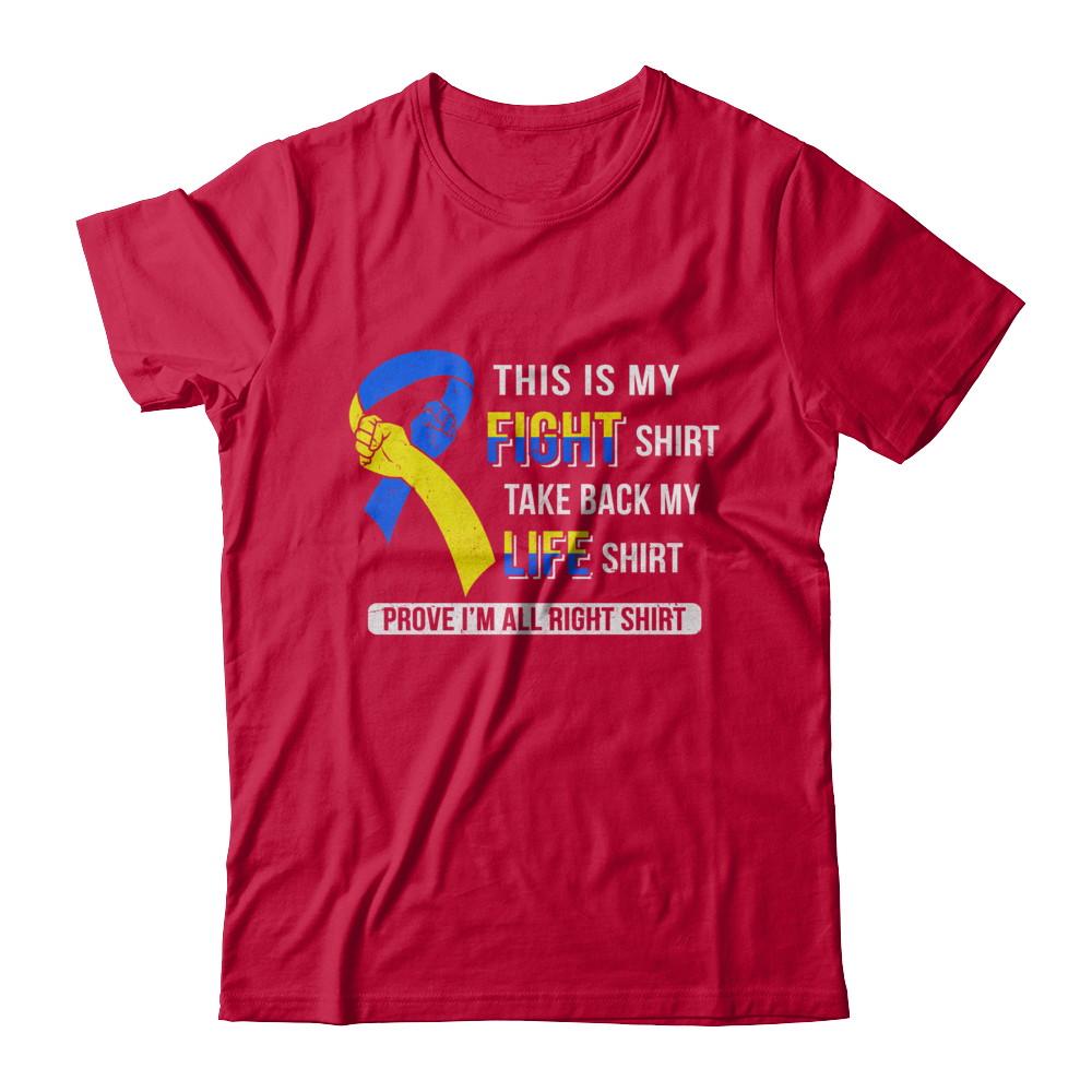 This Is My Fight Down Syndrome Awareness-T-Shirt & Hoodie-Classic T-Shirt-Red