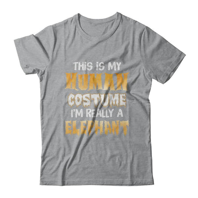 This Is My Human Costume Elephant Halloween-T-Shirt & Hoodie-Classic T-Shirt-Sport Grey