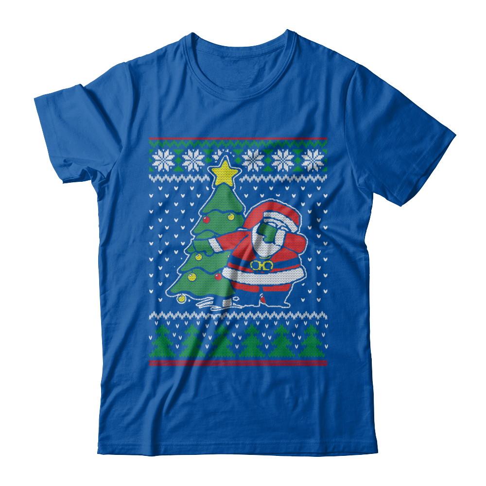 Dabbing Santa Ugly Sweater Christmas-T-Shirt & Sweatshirt-Premium T-Shirt-Royal