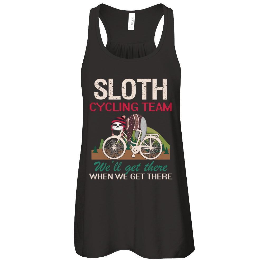 Sloth Cycling Team Lazy Sloth Sleeping On Bicycle