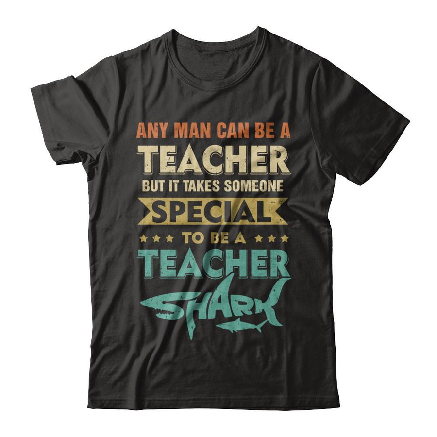 Vintage Someone Special To Be A Teacher Shark Gift-T-Shirt & Hoodie-Classic T-Shirt-Black